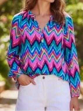 SILK✨Lily Pulitzer chevron print